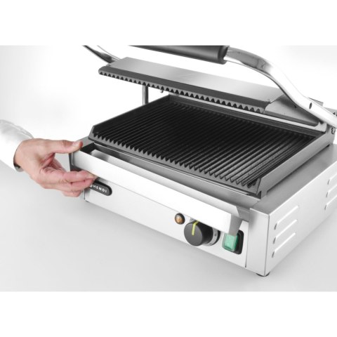 Kontakt grill kontaktowy PANINI ryflowany 2200W - Hendi 263655 Kontakt grill kontaktowy PANINI ryflowany 2200W - Hendi 263655