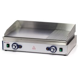 Płyta grzewcza grillowa Profi Line gładka-ryflowana podwójna do pracy ciągłej 3500W - Hendi 203163