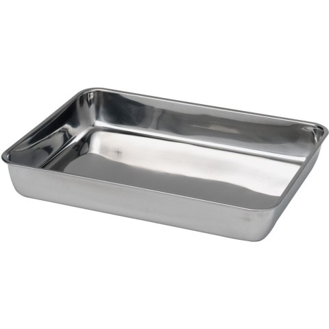 Pojemnik taca na mięso i żywność ze stali chromowej 260x200x40mm - Hendi 508107 Pojemnik taca na mięso i żywność ze stali chromowej 260x200x40mm - Hendi 508107
