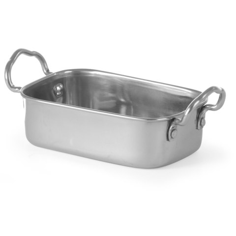 Brytfanna mała do przekąsek ze stali nierdzewnej 185x95x45mm - Hendi 426487 Brytfanna mała do przekąsek ze stali nierdzewnej 185x95x45mm - Hendi 426487