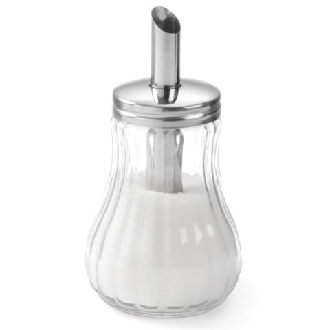 Cukiernica szklana z dozownikiem cukru śr. 80mm 200ml - Hendi 452400 Cukiernica szklana z dozownikiem cukru śr. 80mm 200ml - Hendi 452400