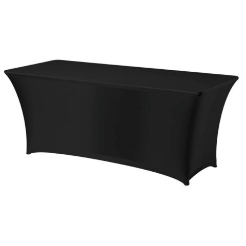 Obrus prostokątny bez prasowania 150x760cm tkanina Jersey czarny - Hendi 814406 Obrus prostokątny bez prasowania 150x760cm tkanina Jersey czarny - Hendi 814406