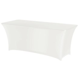 Obrus prostokątny bez prasowania 183x760cm tkanina Jersey biały - Hendi 814420