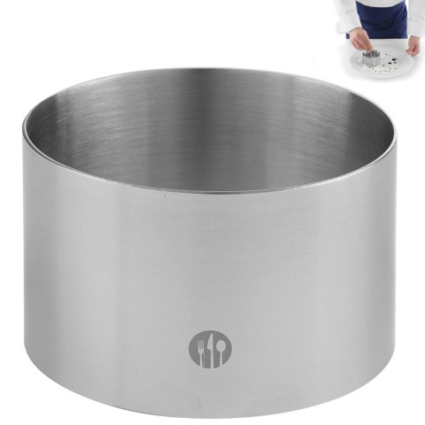 Pierścień kucharski cukierniczy ze stali nierdzewnej śr. 70mm wys. 45mm - Hendi 512104 Pierścień kucharski cukierniczy ze stali nierdzewnej śr. 70mm wys. 45mm - Hendi 512104