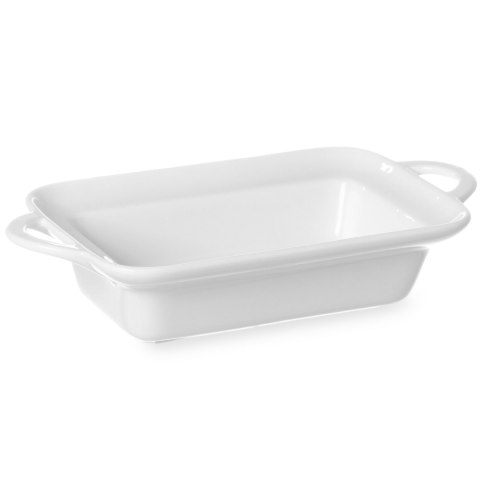 Półmisek do zapiekania prostokątny z uszami 190x120x50mm biała porcelana - Hendi 784112 Półmisek do zapiekania prostokątny z uszami 190x120x50mm biała porcelana - Hendi 784112
