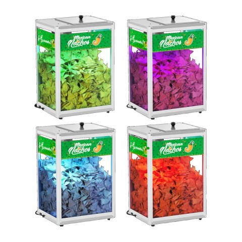 Podświetlany podgrzewacz do nachos popcornu orzeszków LED 100W Royal Catering RCNW-1L Podświetlany podgrzewacz do nachos popcornu orzeszków LED 100W Royal Catering RCNW-1L