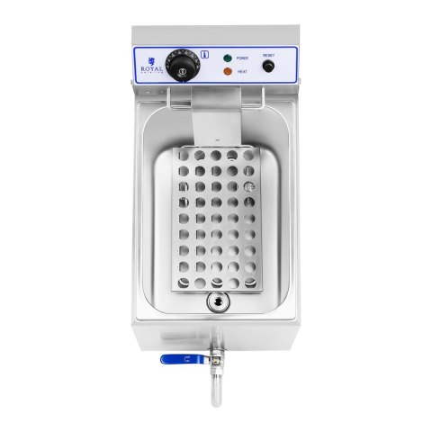 Profesjonalna frytownica do frytek ryb z kranem 3000W 17L Royal Catering RCEF 15E Profesjonalna frytownica do frytek ryb z kranem 3000W 17L Royal Catering RCEF 15E