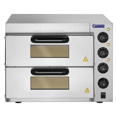 Profesjonalny piec do pizzy podwójny 2 x 40cm 3000W 230V Royal Catering Profesjonalny piec do pizzy podwójny 2 x 40cm 3000W 230V Royal Catering