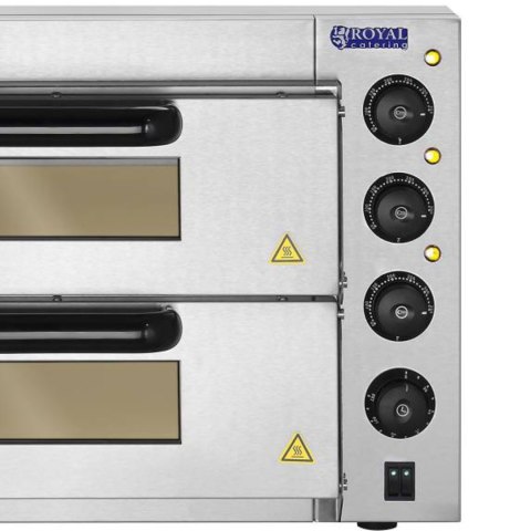 Profesjonalny piec do pizzy podwójny 2 x 40cm 3000W 230V Royal Catering Profesjonalny piec do pizzy podwójny 2 x 40cm 3000W 230V Royal Catering