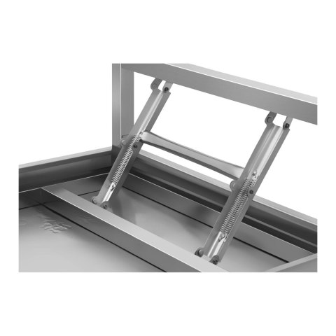 Składany stół roboczy ze stali nierdzewnej 120 x 60cm do 120kg Royal Catering RCAT-120K Składany stół roboczy ze stali nierdzewnej 120 x 60cm do 120kg Royal Catering RCAT-120K