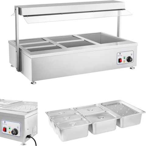 Suchy bemar podgrzewacz bez wody wolnostojący 6 x GN 150mm 55L Royal Catering Suchy bemar podgrzewacz bez wody wolnostojący 6 x GN 150mm 55L Royal Catering
