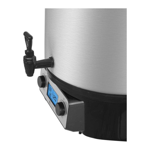 Podgrzewacz warnik do grzańca grzanego wina z kranem timerem LCD stal nierdzewna 2000W 27L Podgrzewacz warnik do grzańca grzanego wina z kranem timerem LCD stal nierdzewna 2000W 27L
