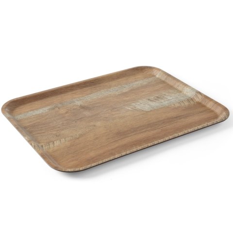 Taca tacka do serwowania z nadrukiem drewna dąb 370x530mm Hendi 508947 Taca tacka do serwowania z nadrukiem drewna dąb 370x530mm Hendi 508947