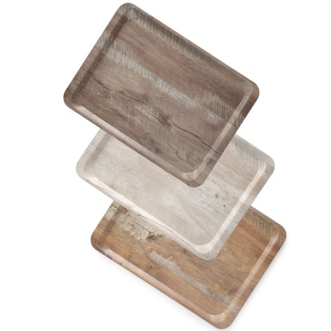 Taca tacka do serwowania z nadrukiem drewna dąb 370x530mm Hendi 508947 Taca tacka do serwowania z nadrukiem drewna dąb 370x530mm Hendi 508947