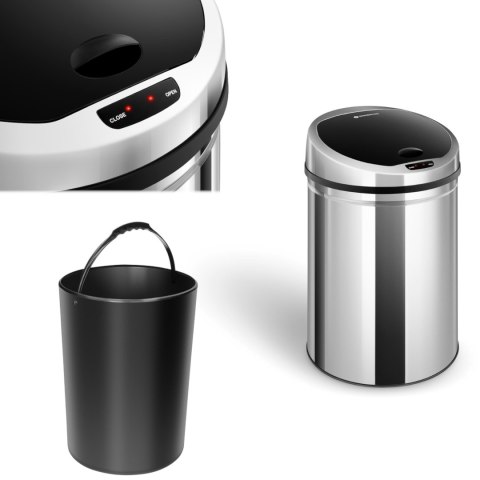Automatyczny kosz kubeł na śmieci odpadki z czujnikiem ruchu zasięg 30 cm 30 L Automatyczny kosz kubeł na śmieci odpadki z czujnikiem ruchu zasięg 30 cm 30 L