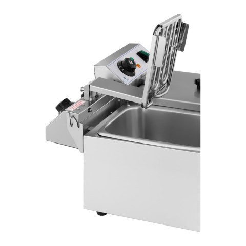 Frytownica podwójna gastronomiczna elektryczna 230 V 2 x 3200W 2 x 8 L Frytownica podwójna gastronomiczna elektryczna 230 V 2 x 3200W 2 x 8 L