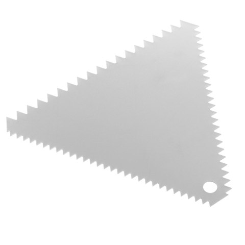 Skrobka cukiernicza trójkątna ZĄBKOWANA ze stali nierdzewnej 110x110mm - HENDI 554227 Skrobka cukiernicza trójkątna ZĄBKOWANA ze stali nierdzewnej 110x110mm - HENDI 554227
