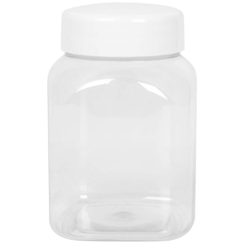Słoik kwadratowy z pokrywką gwint 63/485 transparentny 500ml Słoik kwadratowy z pokrywką gwint 63/485 transparentny 500ml