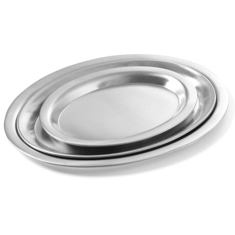 Taca do serwowania kawy stalowa owalna 26.5x19.5cm Taca do serwowania kawy stalowa owalna 26.5x19.5cm