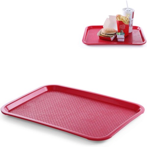 Taca z polipropylenu Fast Food 35x45cm - czerwona Taca z polipropylenu Fast Food 35x45cm - czerwona