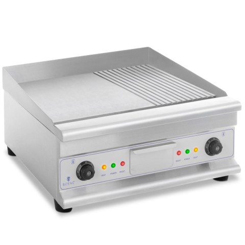 Grill płyta grillowa podwójna gładka ryflowana z szufladą na tłuszcz 230 V 2x 3200 W Grill płyta grillowa podwójna gładka ryflowana z szufladą na tłuszcz 230 V 2x 3200 W