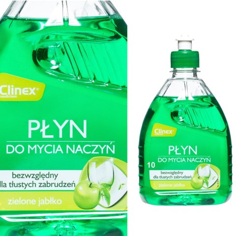 Koncetrat płyn do ręcznego mycia naczyń bez smug i zacieków CLINEX HandWash 500ML Koncetrat płyn do ręcznego mycia naczyń bez smug i zacieków CLINEX HandWash 500ML