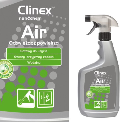 Skuteczny odświeżacz powietrza rozpylany na powierzchnie CLINEX Air - Nuta Relaksu 650ML Skuteczny odświeżacz powietrza rozpylany na powierzchnie CLINEX Air - Nuta Relaksu 650ML