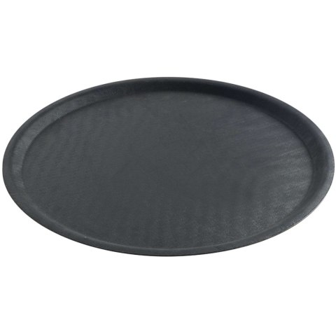 Taca kelnerska antypoślizgowa okrągła śr. 40cm - czarna Taca kelnerska antypoślizgowa okrągła śr. 40cm - czarna