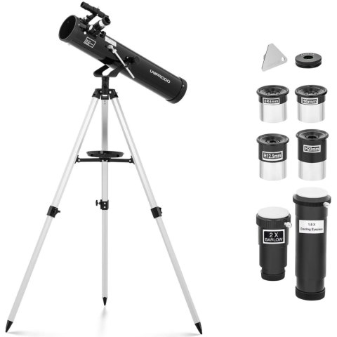 Teleskop astronomiczny Newtona Uniprodo 700 mm śr. 76 mm Teleskop astronomiczny Newtona Uniprodo 700 mm śr. 76 mm