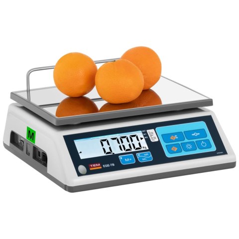 Waga sklepowa handlowa 15 kg / 5 g LCD M LEGALIZACJA Waga sklepowa handlowa 15 kg / 5 g LCD M LEGALIZACJA