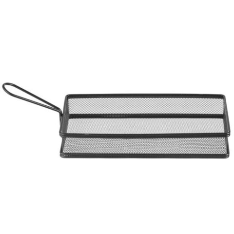 Koszyk do serwowania smażonych przekąsek frytek z uchwytem czarny 255x153x45 mm - Hendi 425657 Koszyk do serwowania smażonych przekąsek frytek z uchwytem czarny 255x153x45 mm - Hendi 425657