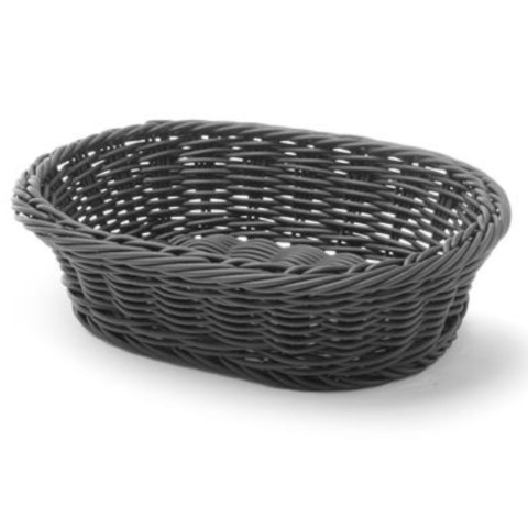 Koszyk na pieczywo owalny polipropylenowy czarny 250x190x65 mm - Hendi 426623 Koszyk na pieczywo owalny polipropylenowy czarny 250x190x65 mm - Hendi 426623
