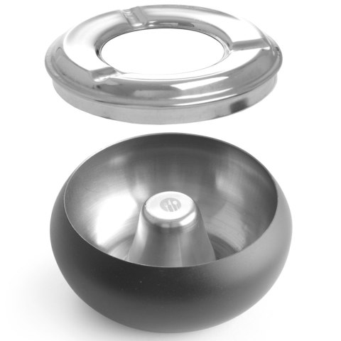 Popielniczka ze zdejmowanym rantem stal nierdzewna czarna śr. 105 mm - Hendi 440230 Popielniczka ze zdejmowanym rantem stal nierdzewna czarna śr. 105 mm - Hendi 440230