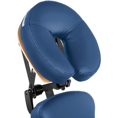 Krzesło do masażu tatuażu przenośne składane Montpellier Blue do 130 kg niebieskie Krzesło do masażu tatuażu przenośne składane Montpellier Blue do 130 kg niebieskie