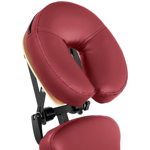 Krzesło do masażu tatuażu przenośne składane Montpellier Red do 130 kg czerwone Krzesło do masażu tatuażu przenośne składane Montpellier Red do 130 kg czerwone