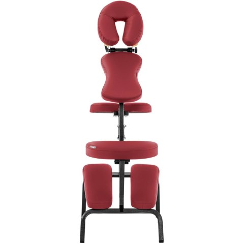 Krzesło do masażu tatuażu przenośne składane Montpellier Red do 130 kg czerwone Krzesło do masażu tatuażu przenośne składane Montpellier Red do 130 kg czerwone