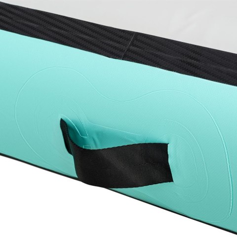 Mata materac ścieżka gimnastyczna akrobatyczna nadmuchiwana 400 x 100 x 20 cm zielona Mata materac ścieżka gimnastyczna akrobatyczna nadmuchiwana 400 x 100 x 20 cm zielona