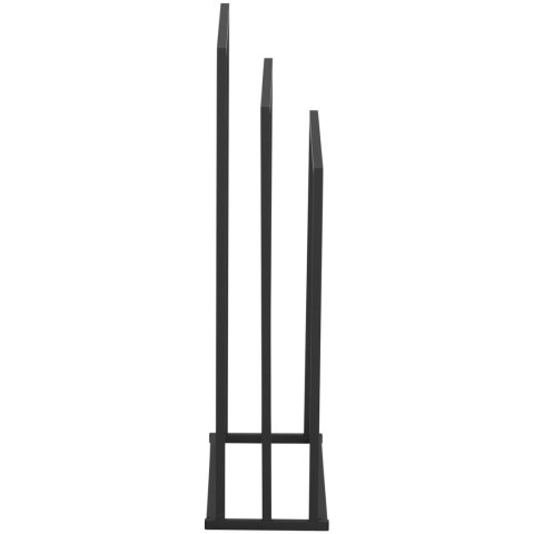 Stojak wieszak na 3 ręczniki wolnostojący podłogowy STAL 55 x 21.5 x 84 cm ciemnoszary Stojak wieszak na 3 ręczniki wolnostojący podłogowy STAL 55 x 21.5 x 84 cm ciemnoszary