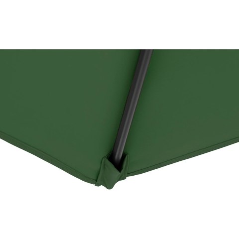 Parasol ogrodowy na wysięgniku bocznym uchylny okrągły śr. 300 cm zielony Parasol ogrodowy na wysięgniku bocznym uchylny okrągły śr. 300 cm zielony