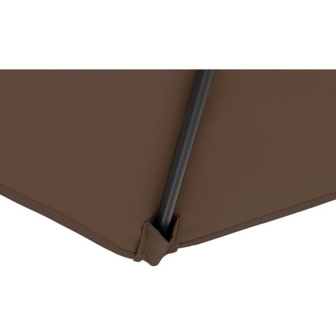 Parasol ogrodowy na wysięgniku okrągły uchylny śr. 300 cm brązowy Parasol ogrodowy na wysięgniku okrągły uchylny śr. 300 cm brązowy