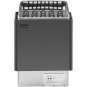 Piec do sauny elektryczny 8-12 m3 do 110C 400 V 8 kW czarno-srebrny