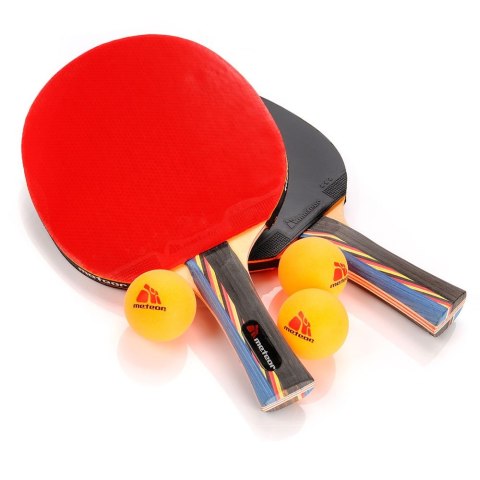 Zestaw do tenisa stołowego Meteor 2 rakietki Mistral 3*/3 piłeczki Zestaw do tenisa stołowego Meteor 2 rakietki Mistral 3*/3 piłeczki