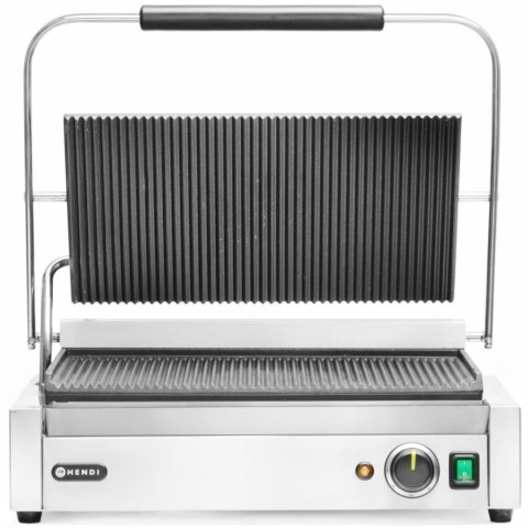Grill elektryczny kontaktowy XL Pianini 548 x 415 mm 2700 W - Hendi 263624 Grill elektryczny kontaktowy XL Pianini 548 x 415 mm 2700 W - Hendi 263624