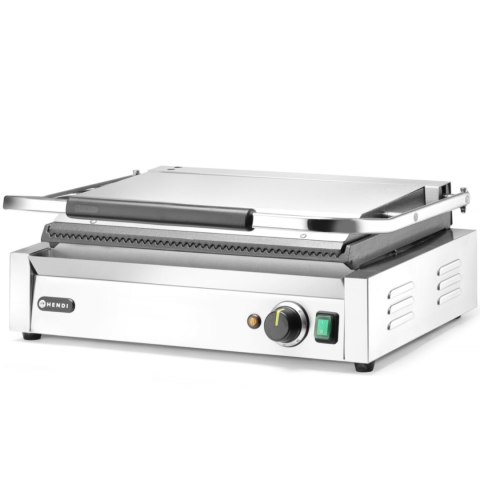 Grill elektryczny kontaktowy XL Pianini 548 x 415 mm 2700 W - Hendi 263624 Grill elektryczny kontaktowy XL Pianini 548 x 415 mm 2700 W - Hendi 263624