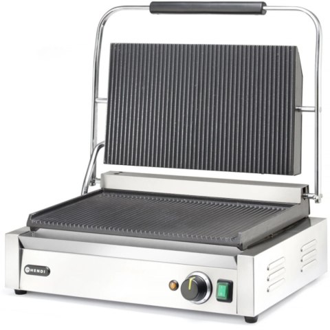 Grill elektryczny kontaktowy XL Pianini 548 x 415 mm 2700 W - Hendi 263624 Grill elektryczny kontaktowy XL Pianini 548 x 415 mm 2700 W - Hendi 263624