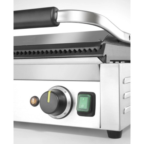 Grill elektryczny kontaktowy XL Pianini 548 x 415 mm 2700 W - Hendi 263624 Grill elektryczny kontaktowy XL Pianini 548 x 415 mm 2700 W - Hendi 263624