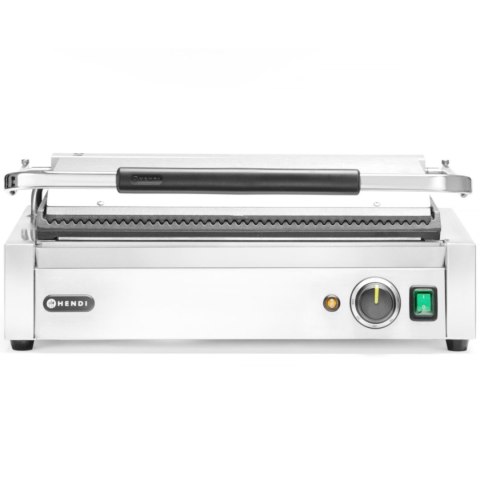 Grill elektryczny kontaktowy XL Pianini 548 x 415 mm 2700 W - Hendi 263624 Grill elektryczny kontaktowy XL Pianini 548 x 415 mm 2700 W - Hendi 263624