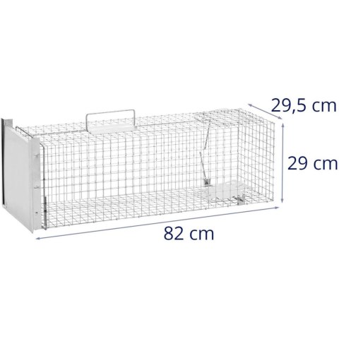 Żywołapka pułapka na kuny szczury i inne zwierzęta 82 x 26 x 26 cm oczka 25 x 25 mm Żywołapka pułapka na kuny szczury i inne zwierzęta 82 x 26 x 26 cm oczka 25 x 25 mm