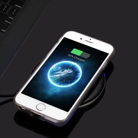 Adapter do bezprzewodowego ładowania Qi Lightning wkładka indukcyjna biały Adapter do bezprzewodowego ładowania Qi Lightning wkładka indukcyjna biały