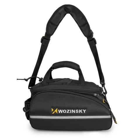 Duża torba rowerowa na bagażnik 35l + pokrowiec przeciwdeszczowy czarny Duża torba rowerowa na bagażnik 35l + pokrowiec przeciwdeszczowy czarny
